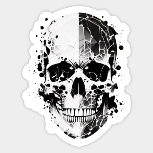 Fragmented skull Sticker